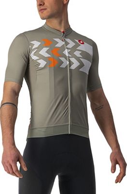 Castelli Montagna Jersey (Limited Edition) - Bark Green-Silver Grey-Orange, Bark Green-Silver Grey-Orange